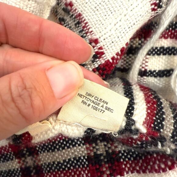 Ulla Johnson Sweater Womens O/S Sacha Ethic Tribal Print Baby Alpaca Wrap Kimono - Picture 11 of 11